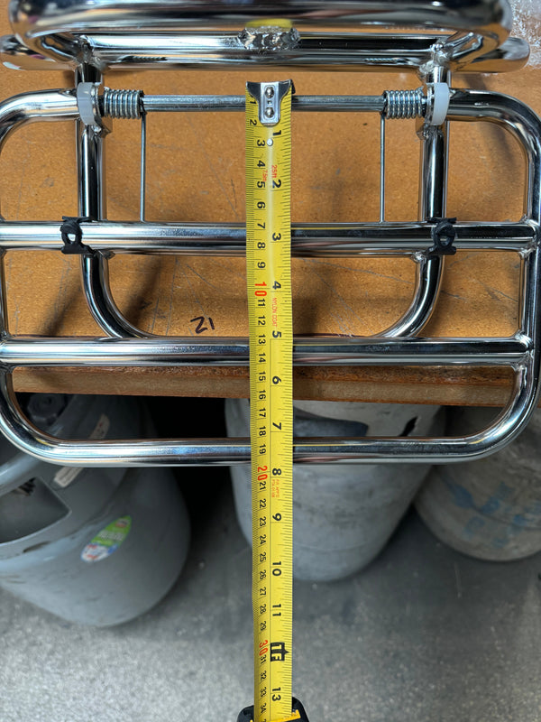 Prima Folding Rear Rack (Chrome); Vespa GTS, GTV