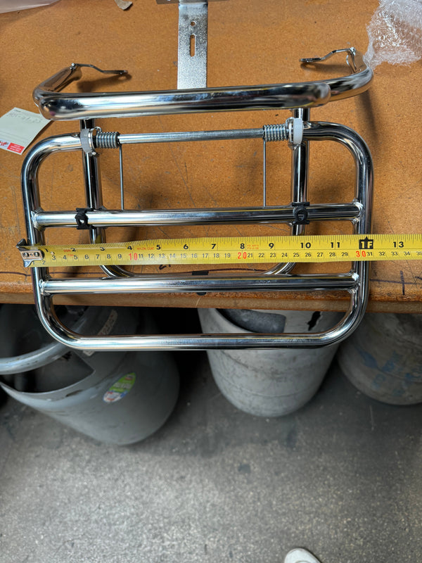 Prima Folding Rear Rack (Chrome); Vespa GTS, GTV