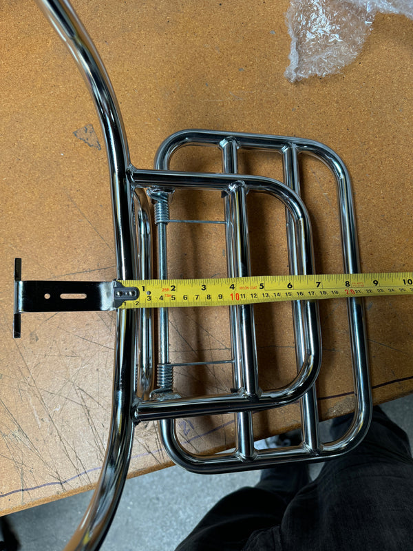 Prima Folding Rear Rack (Chrome); Vespa GTS, GTV