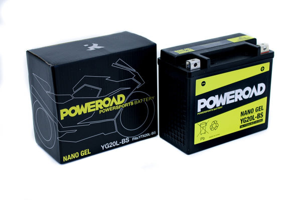 Poweroad Gel Battery (YG20L-BS),Scoot Coupe150