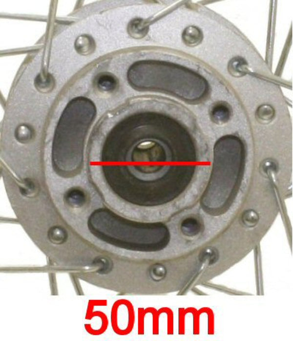 Universal Parts 14" Dirt Bike Front Wheel Assembly