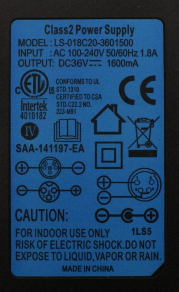 36V, 1.6Ah 4-Pin XLR Electric Scooter Charger