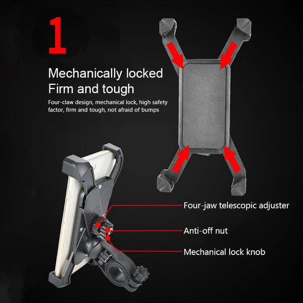 Phone Holder Clip Bracket for Xiaomi M365 Pro Electric Scooter Case Bicycle Accessories Universal MTB Road Bike Phone Holder