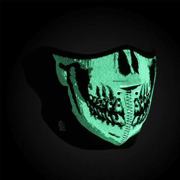GLOW IN THE DARK, SKULL FACE- WNFM002HG