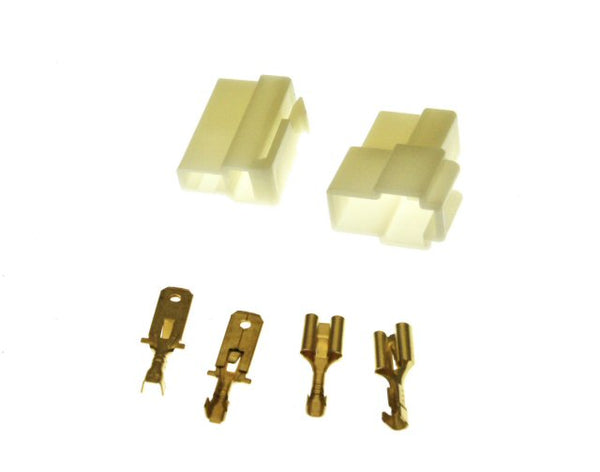 Universal Parts 2 Pin Connector Kit - 6.3mm Pin
