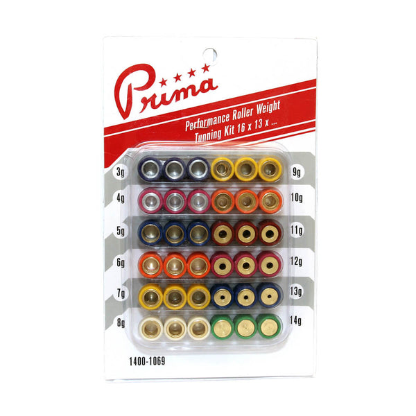 Prima Roller Weight Tuning Kit (16x13, 3g to 14g)