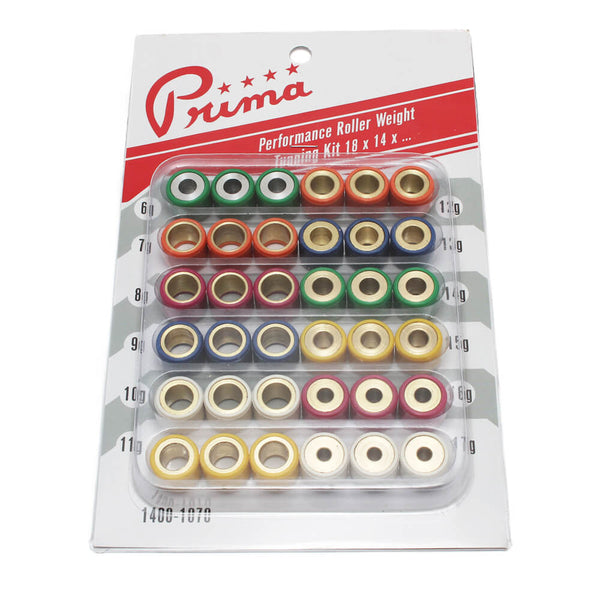 Prima Roller Weight Tuning Kit (18x14, 6g to 17g)