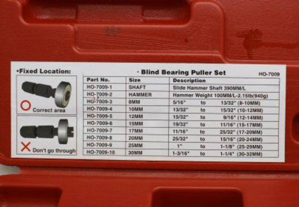 Pit Posse Blind Bearing & Bushing Remover Set