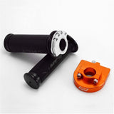 NCY Throttle & Grip Set (Bearing Style, 7/8") - Orange
