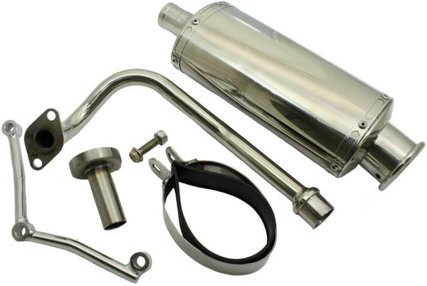 Universal Parts QMB139 50cc, 4-stroke Performance Exhaust - Oval