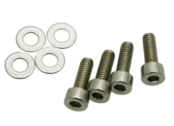 Universal Parts M4-0.70 x 12 Bolts with Washers - Set of 4