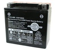 Universal Parts 12V 12AH Battery YTX14-BS