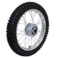 Universal Parts 14" Dirt Bike Front Wheel Assembly