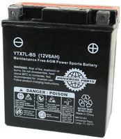 Universal Parts 12V 6AH Battery YTX7L-BS