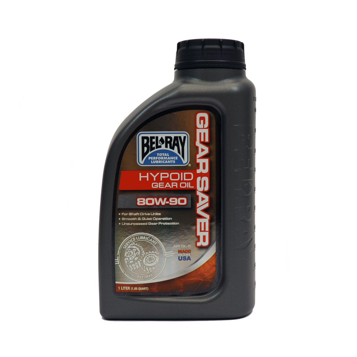 gear saver Bel-Ray Hypoid Gear Oil 80W-90, 1 Liter, Synthetic, 33.81 Fl Oz, -12C, For Heavily Loaded Transmissions, Final Drive Units, Shaft Driven Machines