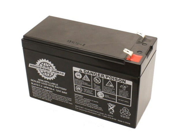 Universal Parts 12V 7.6AH Battery SLA12-7.2